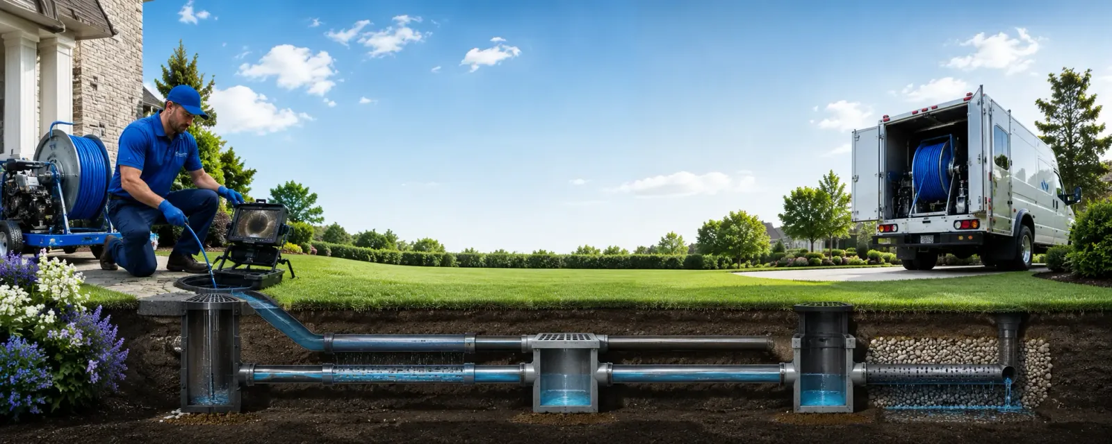 Outdoor drain cleaning information for Eagle, CO